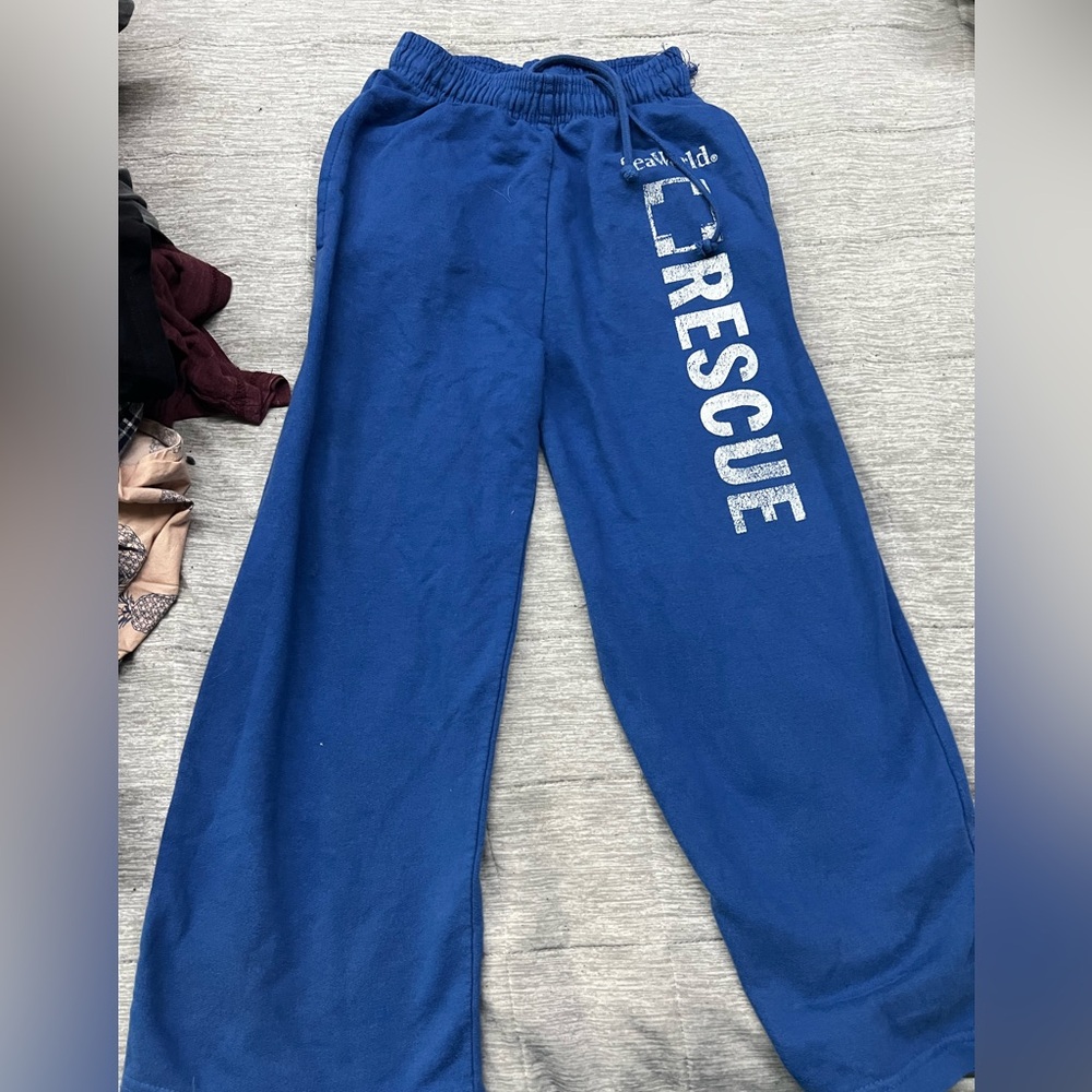 SeaWorld Kids Sweatpants Blue Size Small